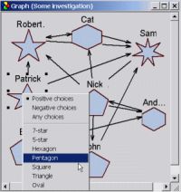 Graph window of SociometryPro
